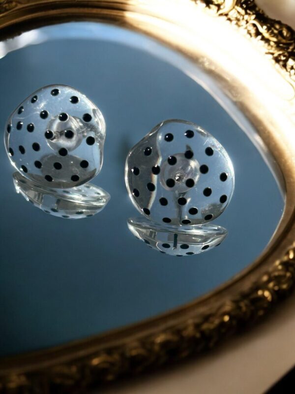 Aqua Dot Earrings - Image 2
