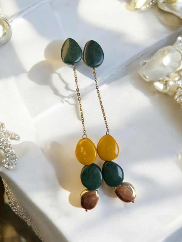 Block Drop Earrings - Image 3